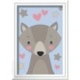 CreArt pictura pe numere pentru copii lup dragut